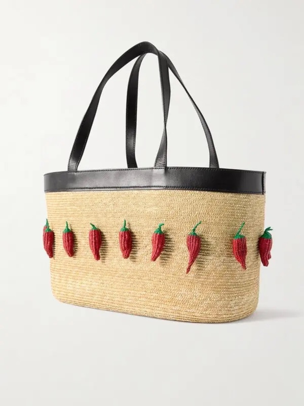 New Aquazzura Chilli Raffia Tote $1,250